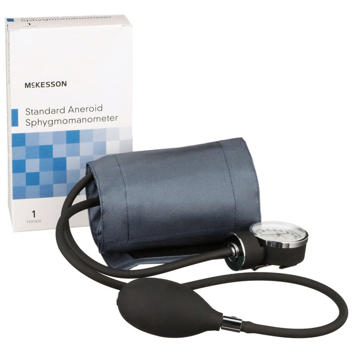 McKesson Aneroid Sphygmomanometer, Pocket, Adult Cuff, 23 - 40 cm - 01-775-11ANGM-Box - LL Medico