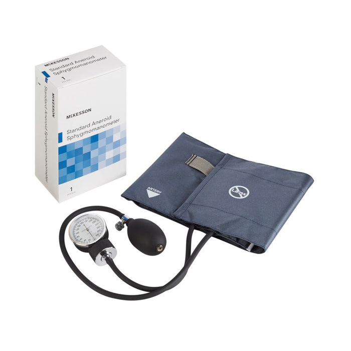 McKesson Aneroid Sphygmomanometer, Pocket Style, Large Adult Cuff, 34 - 50 cm - 01-775-12XNGM-Box - LL Medico