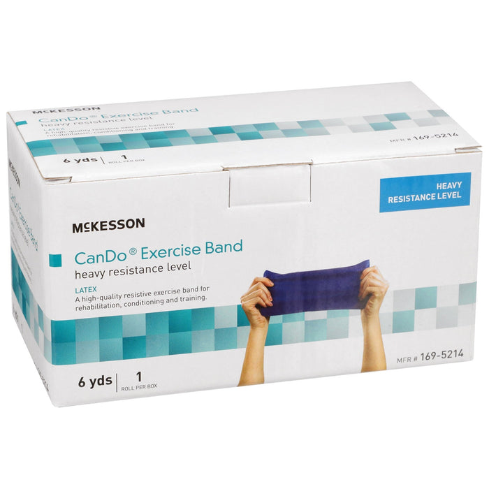 McKesson CanDo Exercise Resistance Band, Blue, Heavy, 5" x 6 Yard - 169-5214-Single - LL Medico