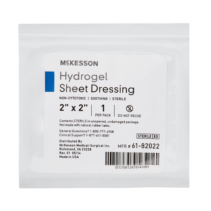 McKesson Hydrogel Wound Dressing Sheet, Sterile — 2" x 2"