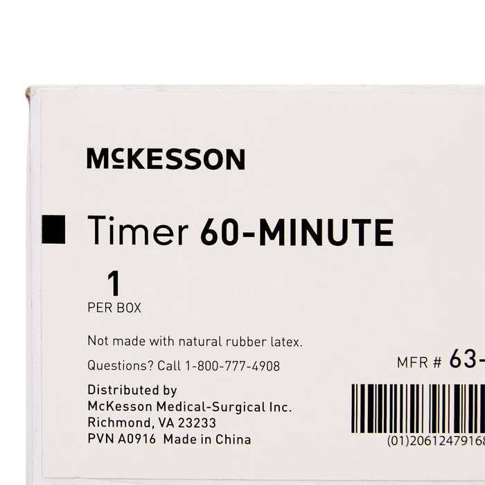McKesson Mechanical Timer with Single Chime, 60 Minute, 1 ct - 63-4450-Single - LL Medico