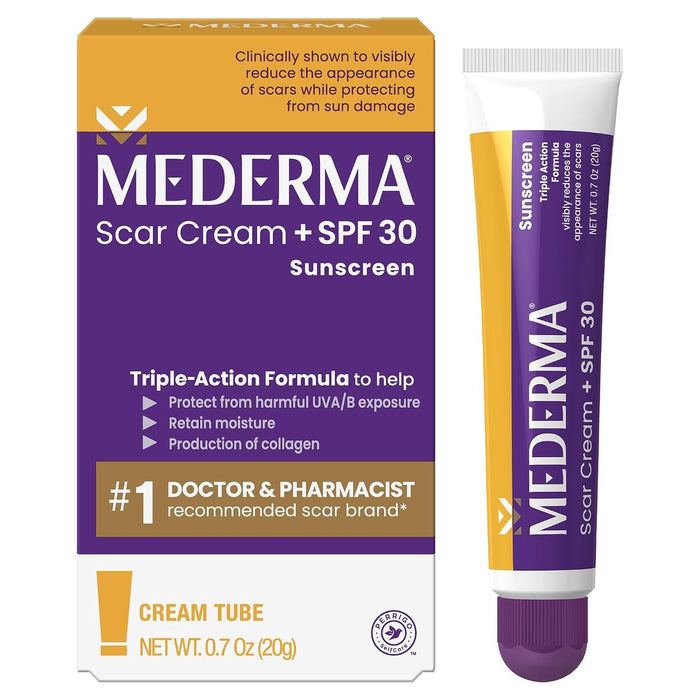Mederma Scar Cream + SPF 30 Sunscreen Cream, 0.7 oz