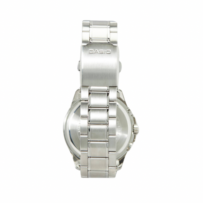 Men's Casio MTP1375D-1A Black Face Steel Band Watch