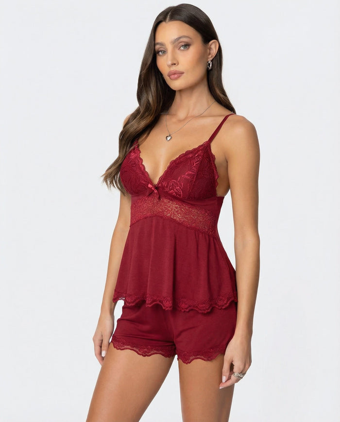 Midnight Kiss Lace Set