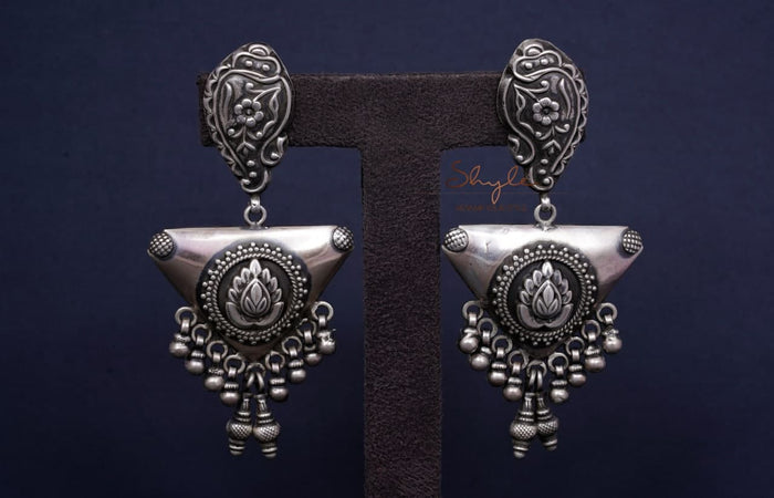 Mizoya Tribal Inspired Detailed Earrings front