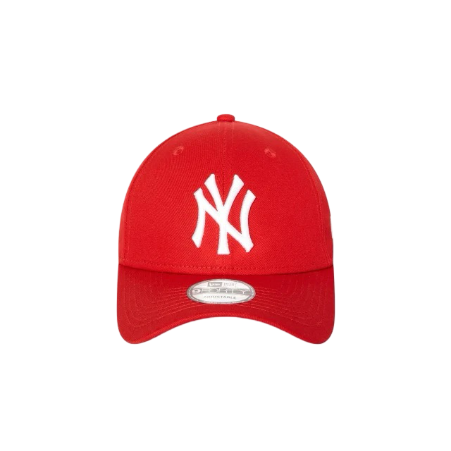 New Era 940 Pre Curved New York Yankees Scarlet Red White Cap