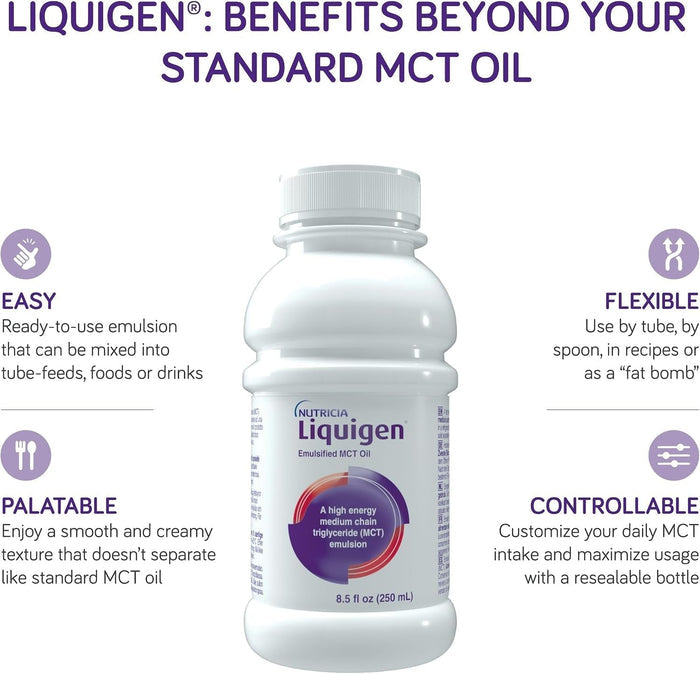 Nutricia Liquigen Emulsified MCT Oil, Unflavored, 8.5 oz - 71957-Single - LL Medico