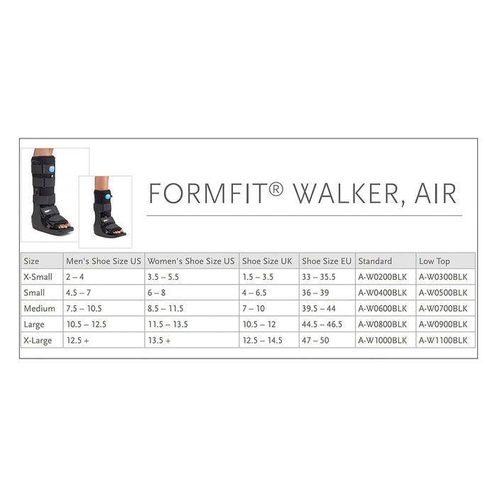 Ossur Formfit Walker Air Pneumatic Walker Boot, Medium - A-W0600BLK-Single - LL Medico
