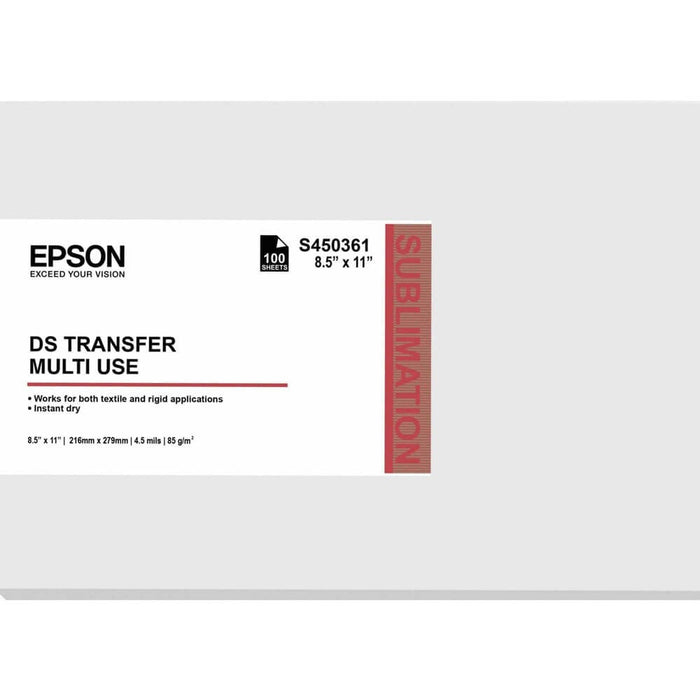 Papel de Sublimación Epson Transfer 100 Hojas, tamaño carta | S450361 - Panamá