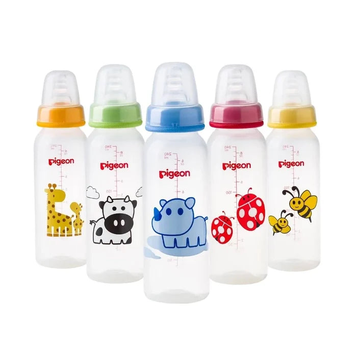 Pigeon Slim Neck Feeding Bottle BPA-Free 240ml - (00414), Standard Bottles