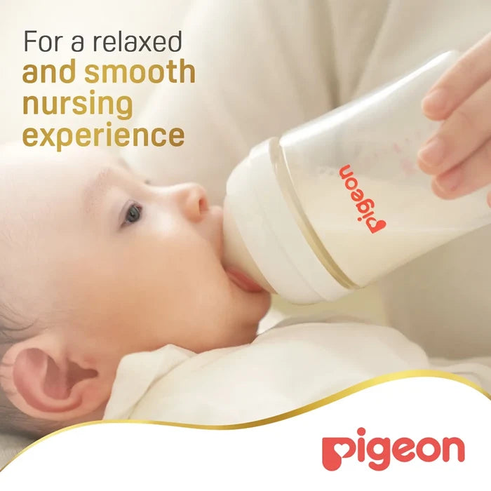 Pigeon SofTouch Wide Neck Nipple Large Y-Cut 6+ Months - Pack of 2 (81242), Wide Neck Nipples