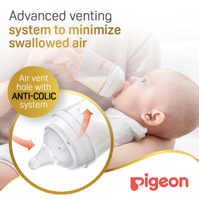 Pigeon SofTouch Wide Neck PP Nursing Bottle - 160ml (81224), Wide Neck Bottles