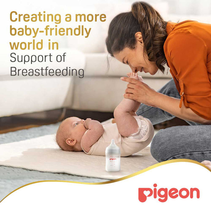 Pigeon SofTouch Wide Neck PP Nursing Bottle - 160ml (81224), Wide Neck Bottles