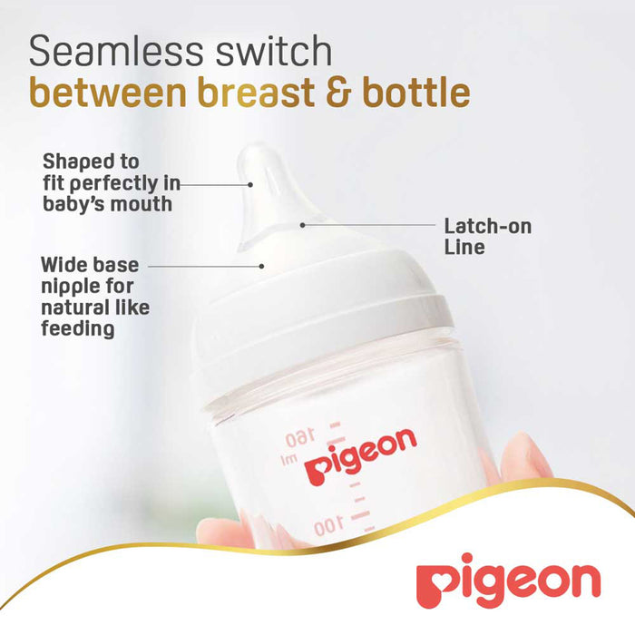 Pigeon SofTouch Wide Neck PP Nursing Bottle - 160ml (81224), Wide Neck Bottles