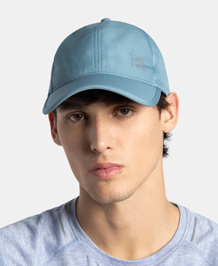 Polyester Solid Cap with Adjustable Back Closure and StayDry Technology - Provincial Blue