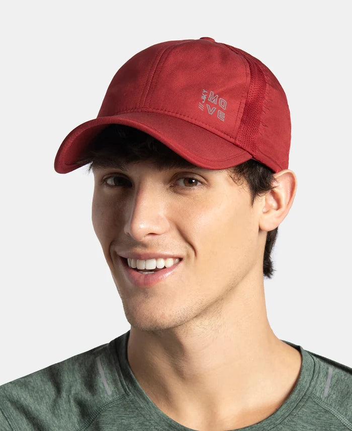 Polyester Solid Cap with Adjustable Back Closure and StayDry Technology - Sundried Tomato