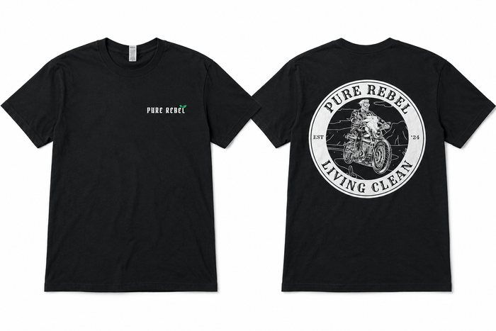Pure Rebel "Living Clean" T-shirt