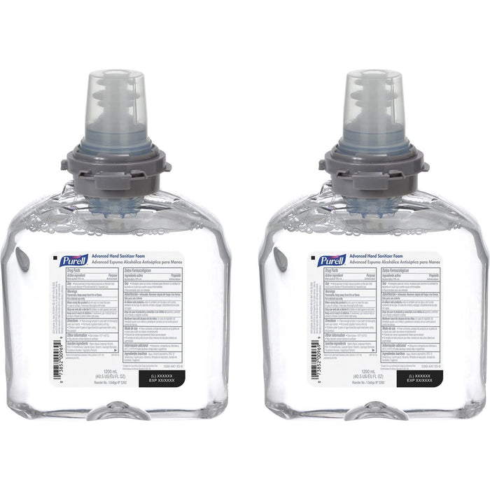 Purell Advanced Hand Sanitizer Foam, 70% Ethyl Alcohol, 1,200 mL Refill Bottle