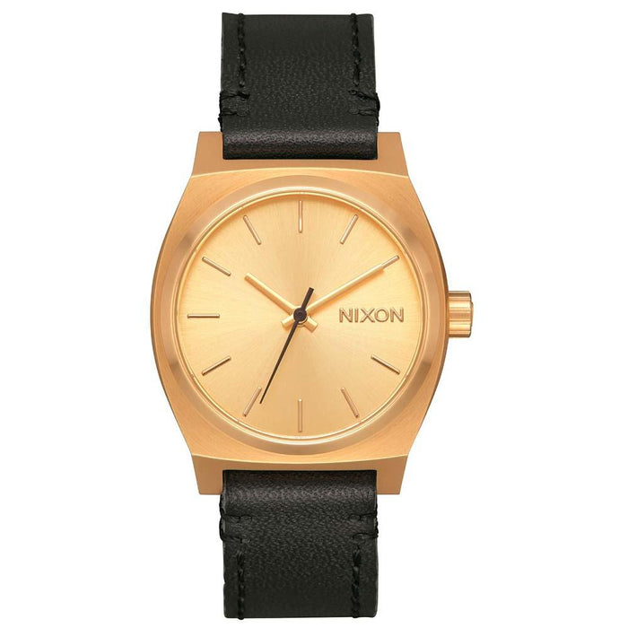 Reloj Medium Time Teller DoradoNegro Nixon
