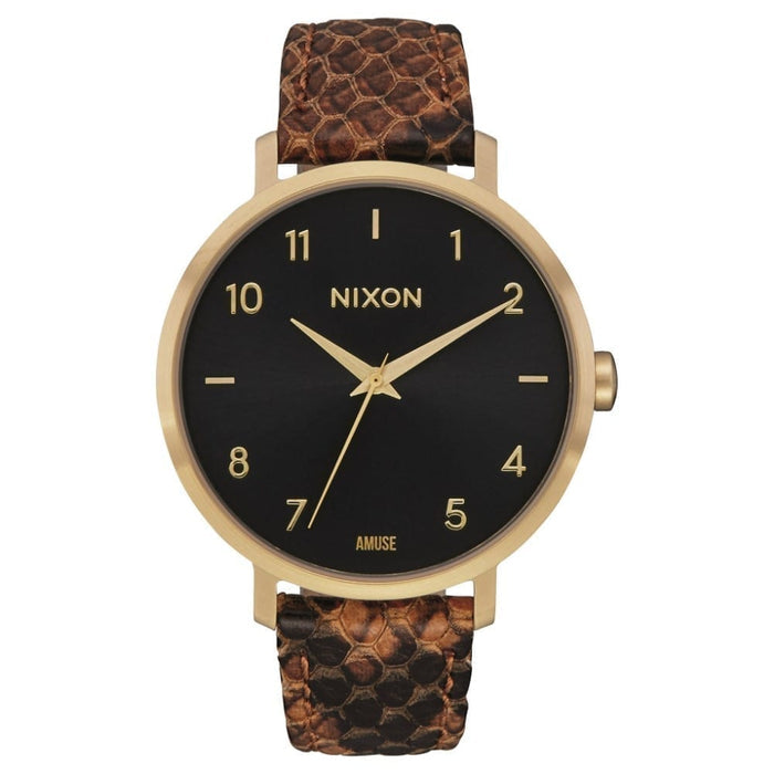 Reloj Nixon Arrow Leather Gold Rust Amuse