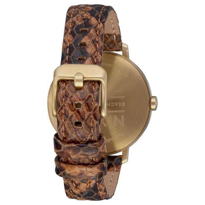 Reloj Nixon Arrow Leather Gold Rust Amuse