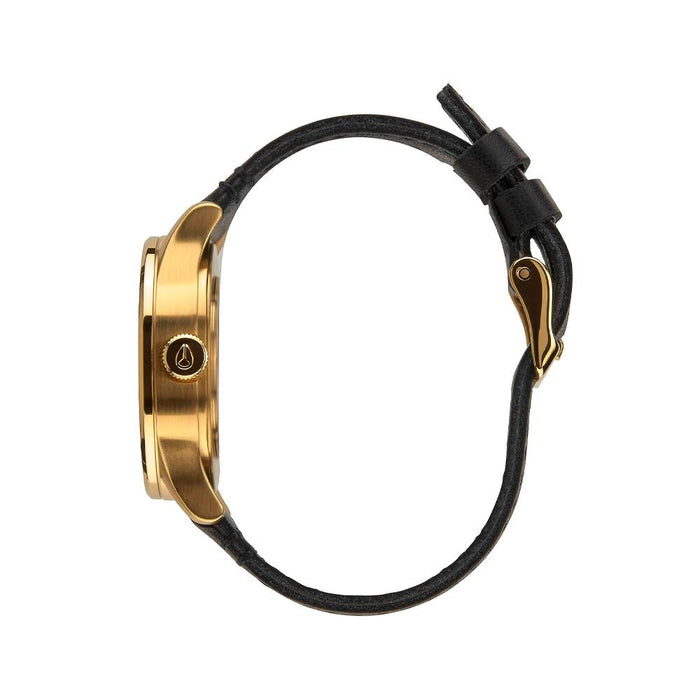 Reloj Nixon Sentry 38 Leather Gold Black