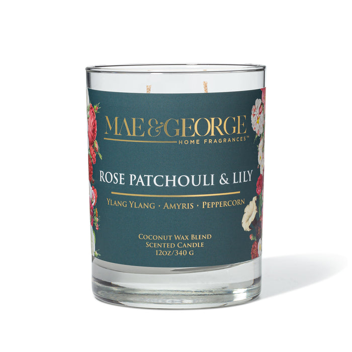 Rose Patchouli & Lily Candle