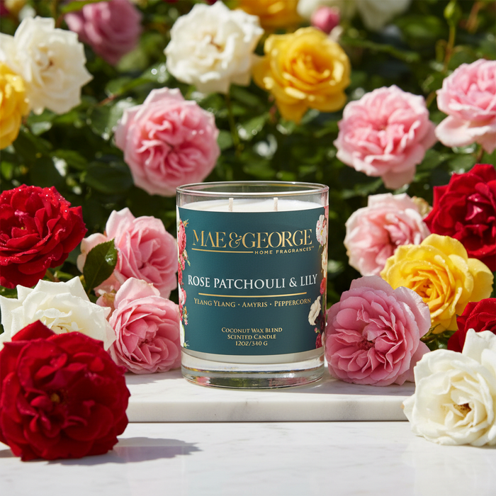 Rose Patchouli & Lily Candle