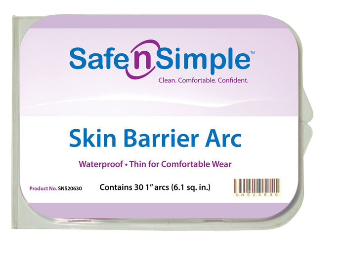 Safe n Simple Skin Barrier Arc, 1" - SNS20630-Tray - LL Medico