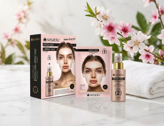 Set de Resplandor Instantáneo Setablu: Mascarilla Peeling + Tónico Revitalizante en Spray