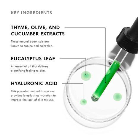 A green glass bottle of SKINCEUTICALS - PHYTO CORRECTIVE GEL by SKIN CEUTICALS with a dropper cap and white label, featuring details for this calming gel serum for sensitive skin in a 30 ml (1 fl oz) size.