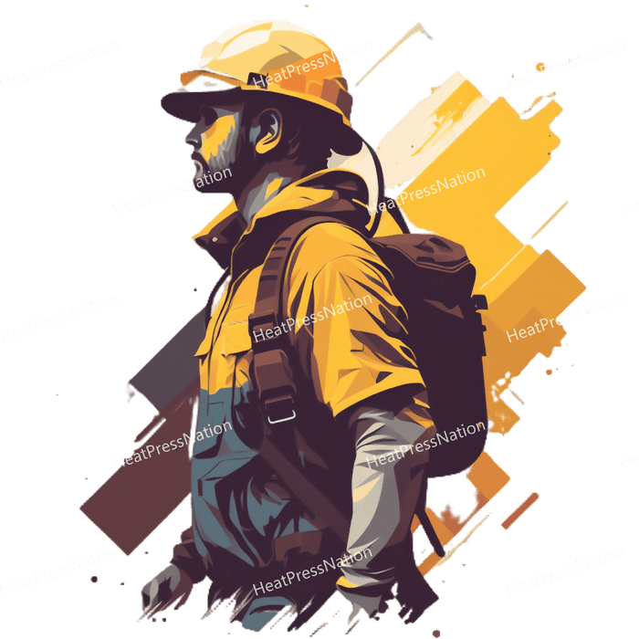 Splatter Construction Yellow Design - HeatPressNation