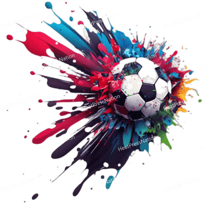 Splatter Soccer Design - HeatPressNation