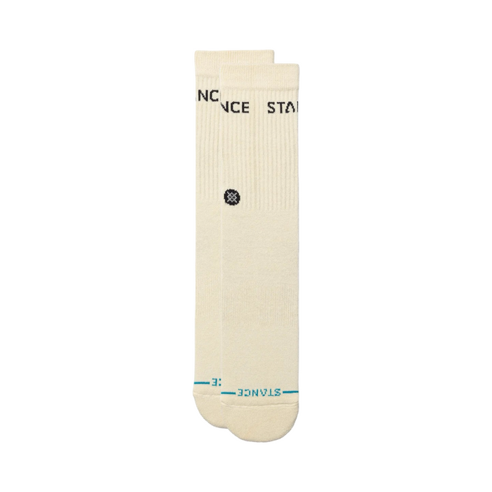 Stance Icon Basic Crew Socks 6 Pack Multi Colour Cream Brown
