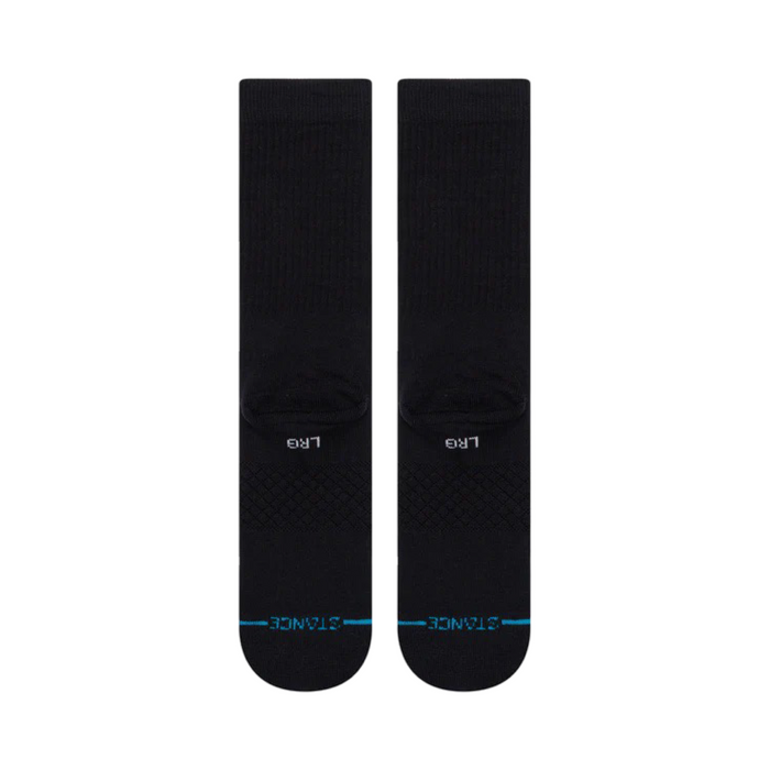 Stance Icon Black Black Crew Socks M311D14ICOBLK