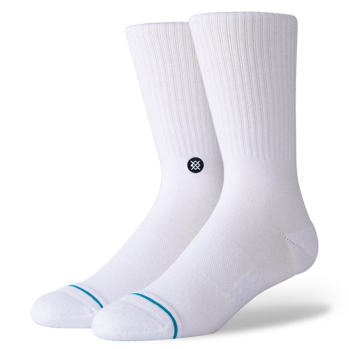 Stance Icon Crew Socks 3 Pack White White