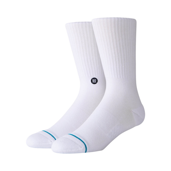 Stance Icon White Black Crew Socks