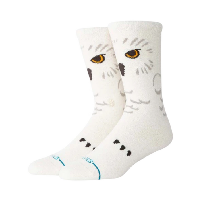 Stance x Harry Porter Hedwig Graphic Print White Crew Socks