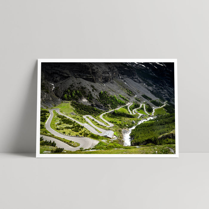 Stelvio | Bormio - Art Print - Daniel Hughes - Rouleur