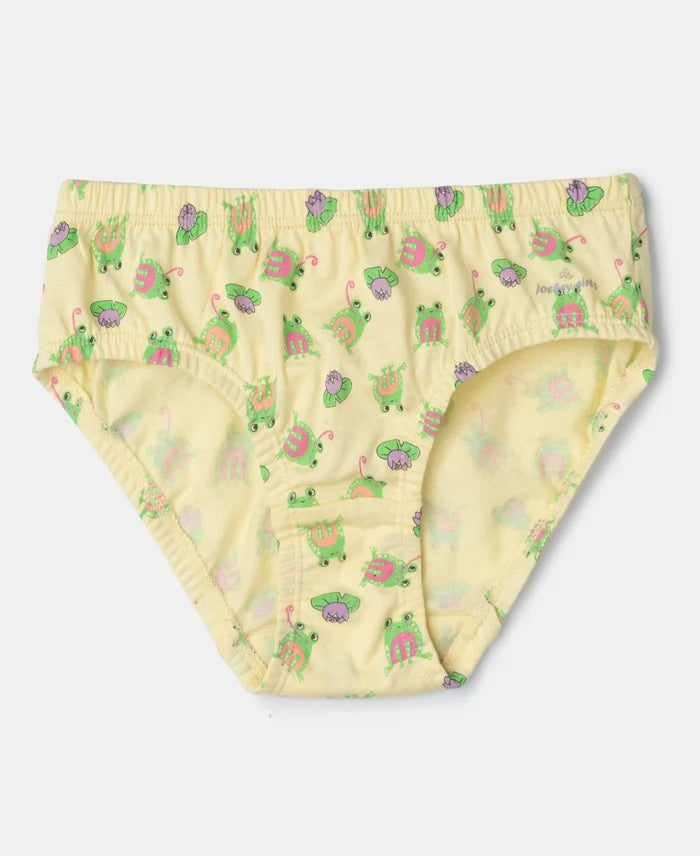 Super Combed Cotton Printed Panty with Ultrasoft Waistband - Fairy Tale, Lemon Meringue & Salmon Rose (Pack of 3)