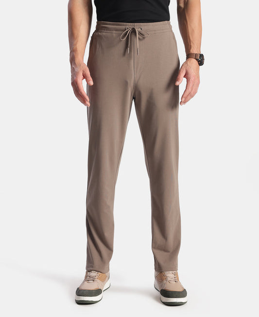 Super Combed Cotton Rich Trackpant with Pockets and StayFresh Treatment - Dark Khaki