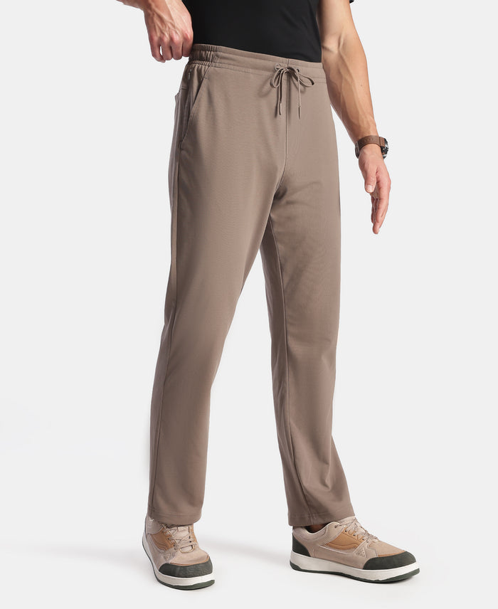 Super Combed Cotton Rich Trackpant with Pockets and StayFresh Treatment - Dark Khaki