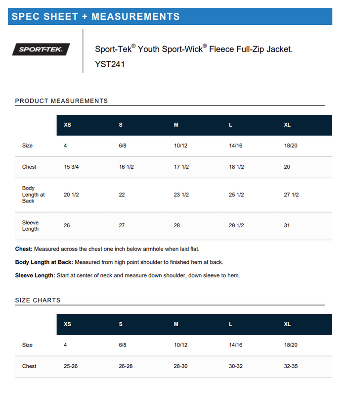 Synergy Full Zip TEAM Jacket (men's women's, & youth) REQUIRED