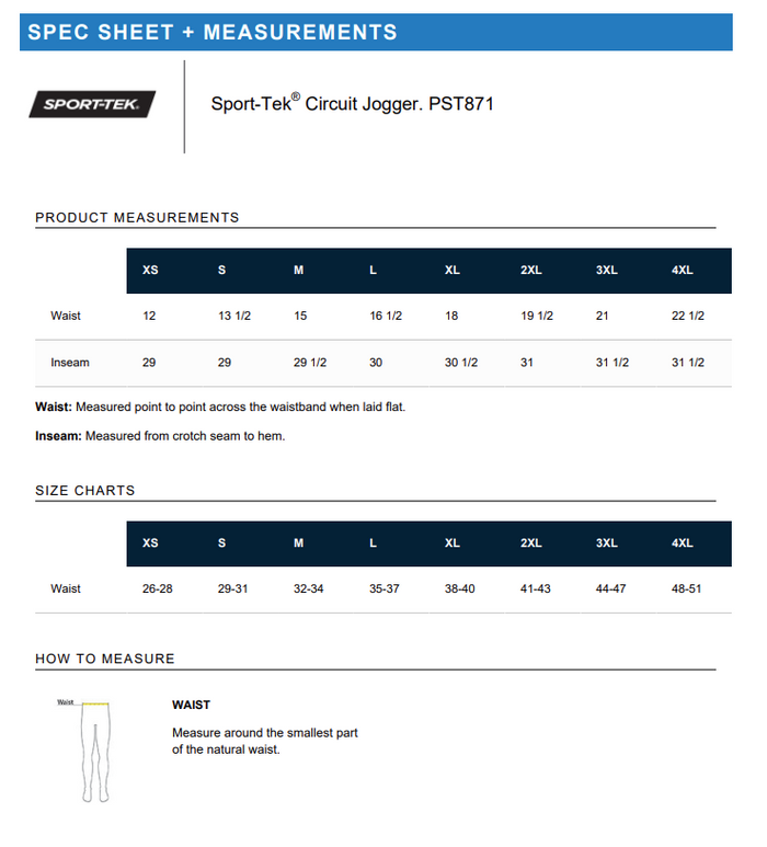 Synergy Team Jogger Pant (men's, women's & youth) (optional)