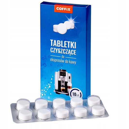 Tabletki czyszczące COFFIX do ekspresów do kawy - 10 szt.