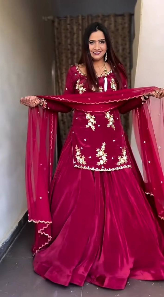 Timeless Beauty in Crimson