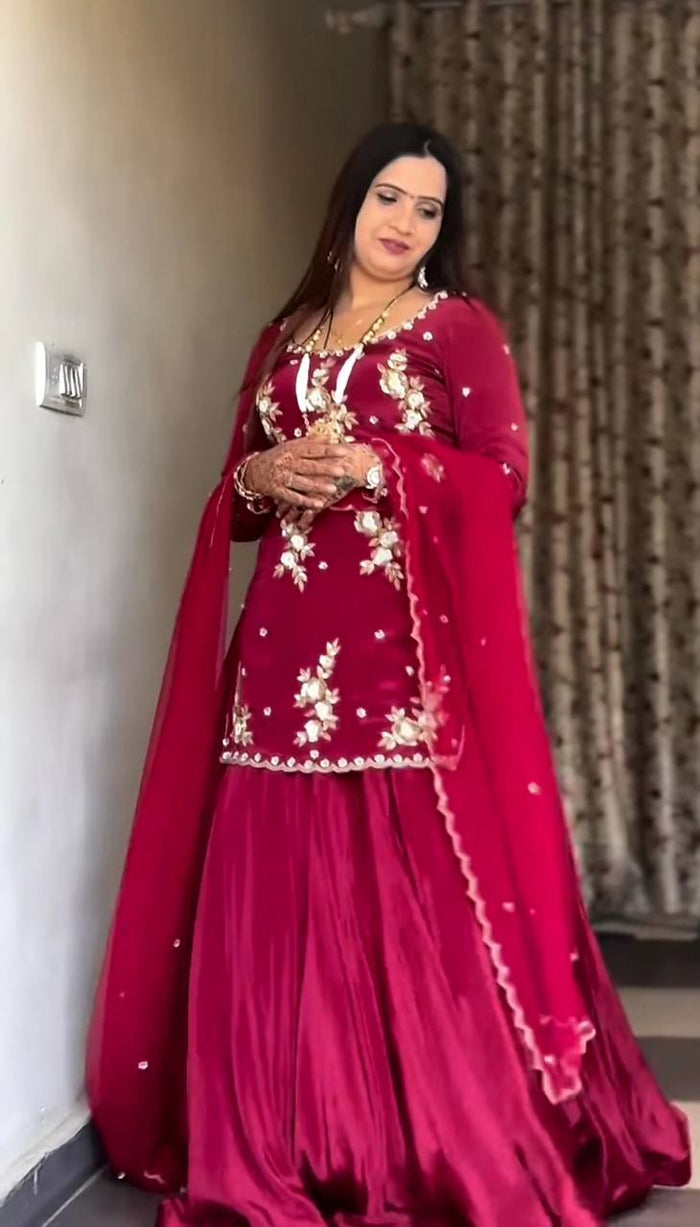 Timeless Beauty in Crimson