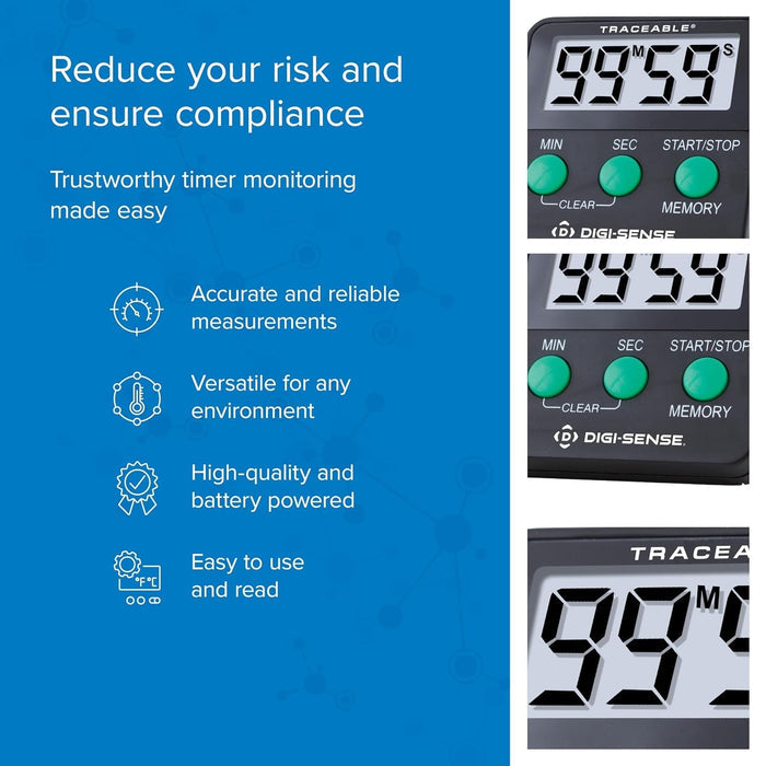 Traceable Electronic Alarm Timer, 99 Minute/59 Second - 98766-78-Single - LL Medico