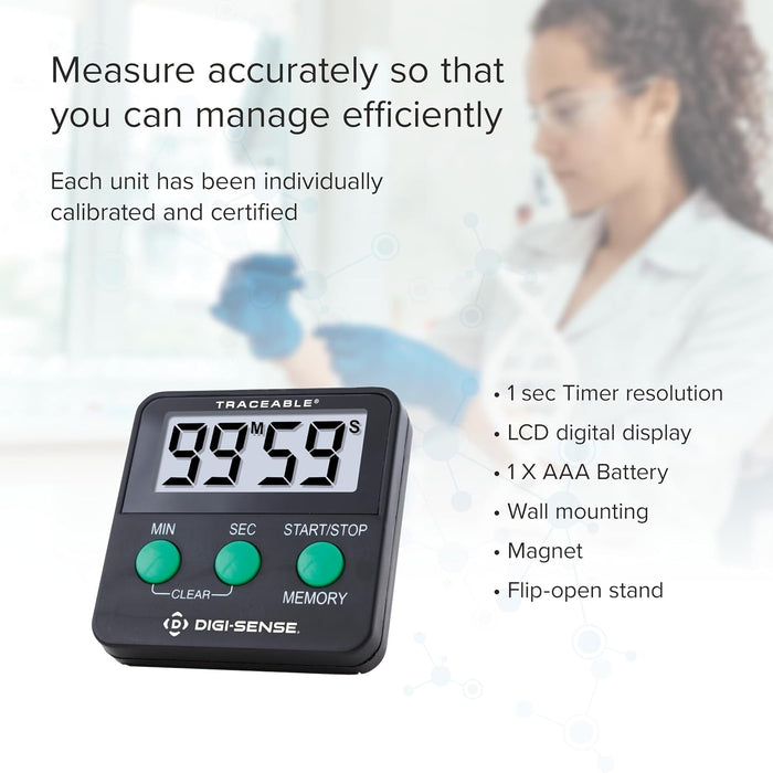 Traceable Electronic Alarm Timer, 99 Minute/59 Second - 98766-78-Single - LL Medico