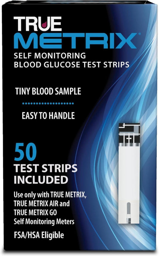 Trividia Health True Metrix Blood Glucose Test Strips, 50 Count - R3H01-350-Box - LL Medico